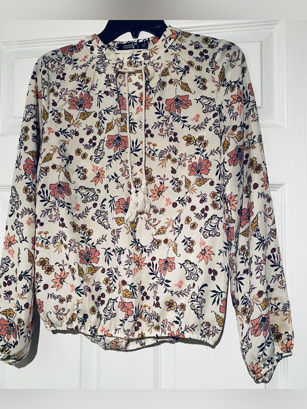 Cure Floral Long Sleeve Blouse